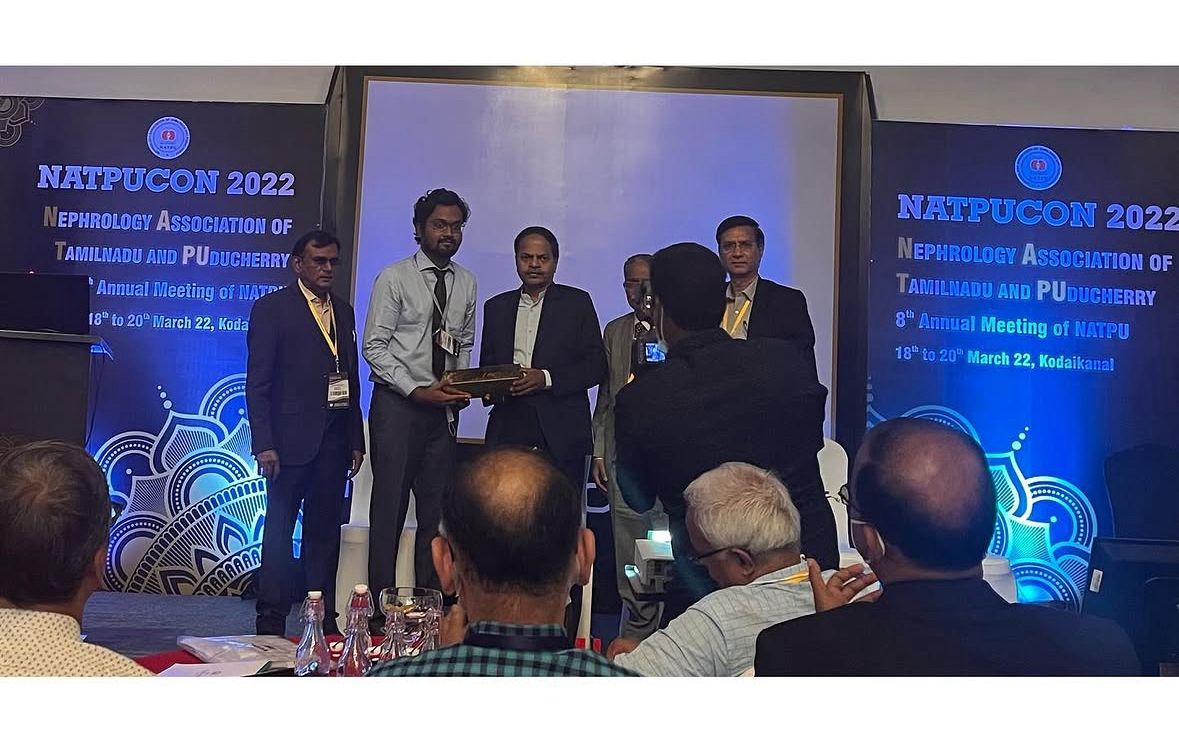 NATPUCON 2022 — Best Paper Presentation Award, Kodaikanal